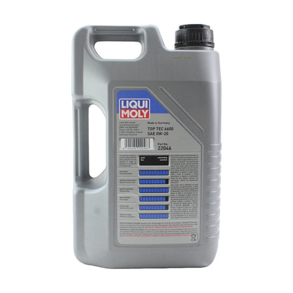 Set of 4 Liqui Moly Top Tec 6600 0W-20 Engine Motor Oil (20L)