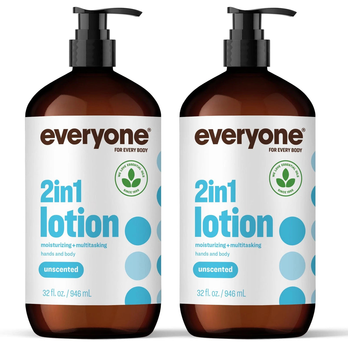 2X Everyone 2-in-1 Lotion for Hands/Body, 32 oz (Pack of 2)