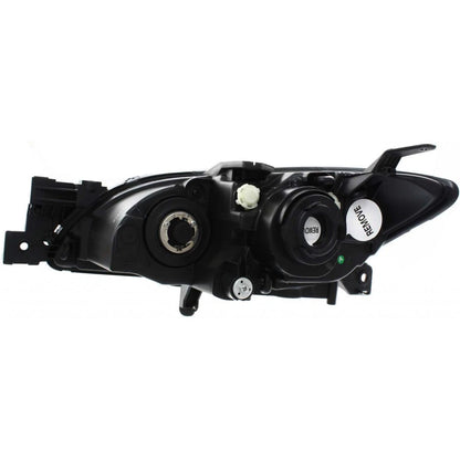 Passenger Side Halogen Headlight for Mazda 3 (2004–2009) MA2519108, CLX-M0-20-6661-01-1-CL360A1