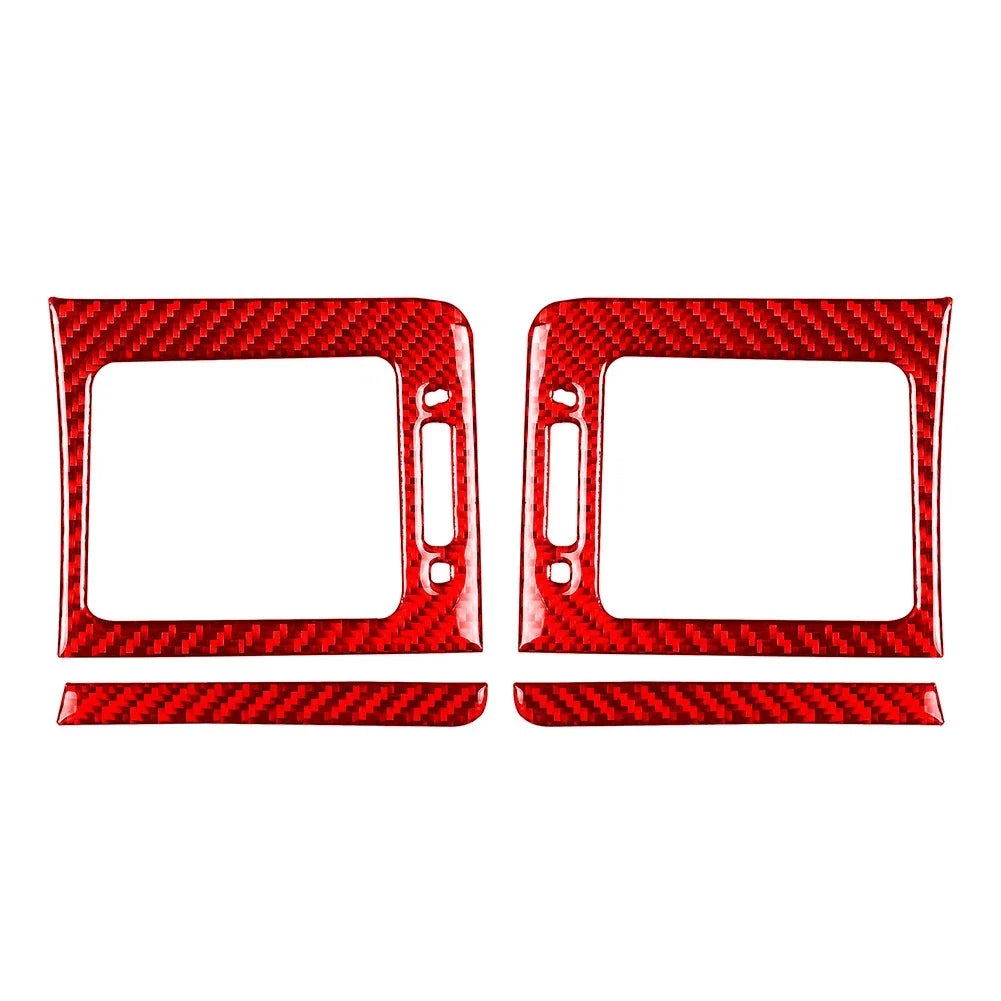 Dashboard Side Air Vent Outlet Cover Trim for Subaru WRX STi (2015–2021) Carbon Red
