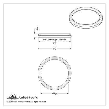 Gauge Cover Speedometer/Tachometer for Freightliner Century (4-7/8) UP#20538