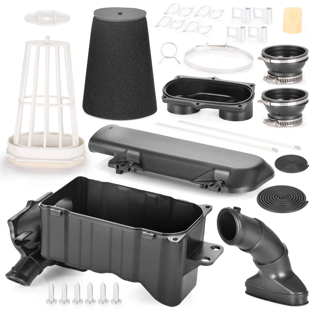 Air Filter Box Lid Cover Kit for Yamaha Banshee 350 (1987–2006) 2GU-14421-01-00 2GU-14411-00-00 29L-14453-01-00 5FK-14458-00-00