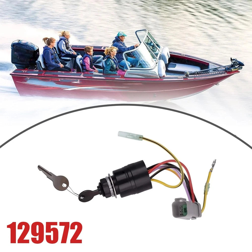 Ignition Switch Plug w/Keys for Tracker Boat (129572)