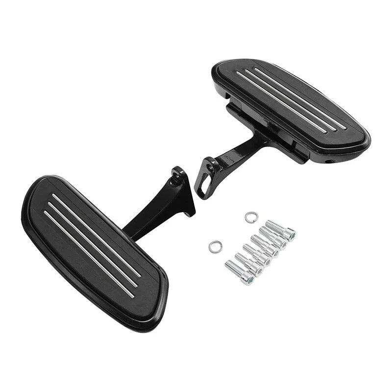 Black Passenger Floorboards for Harley Touring Electra Road Glide (1993–2025)