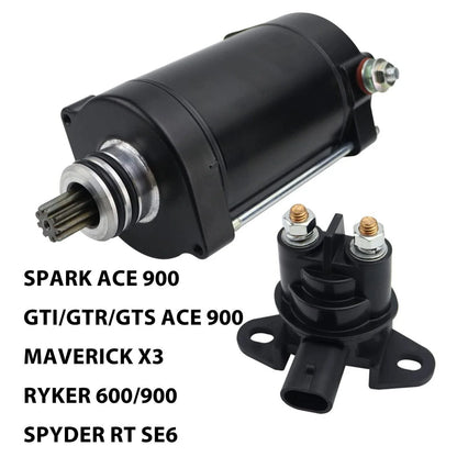 Starter for Can-Am Maverick X3 Turbo R (2017–2021) with Relay