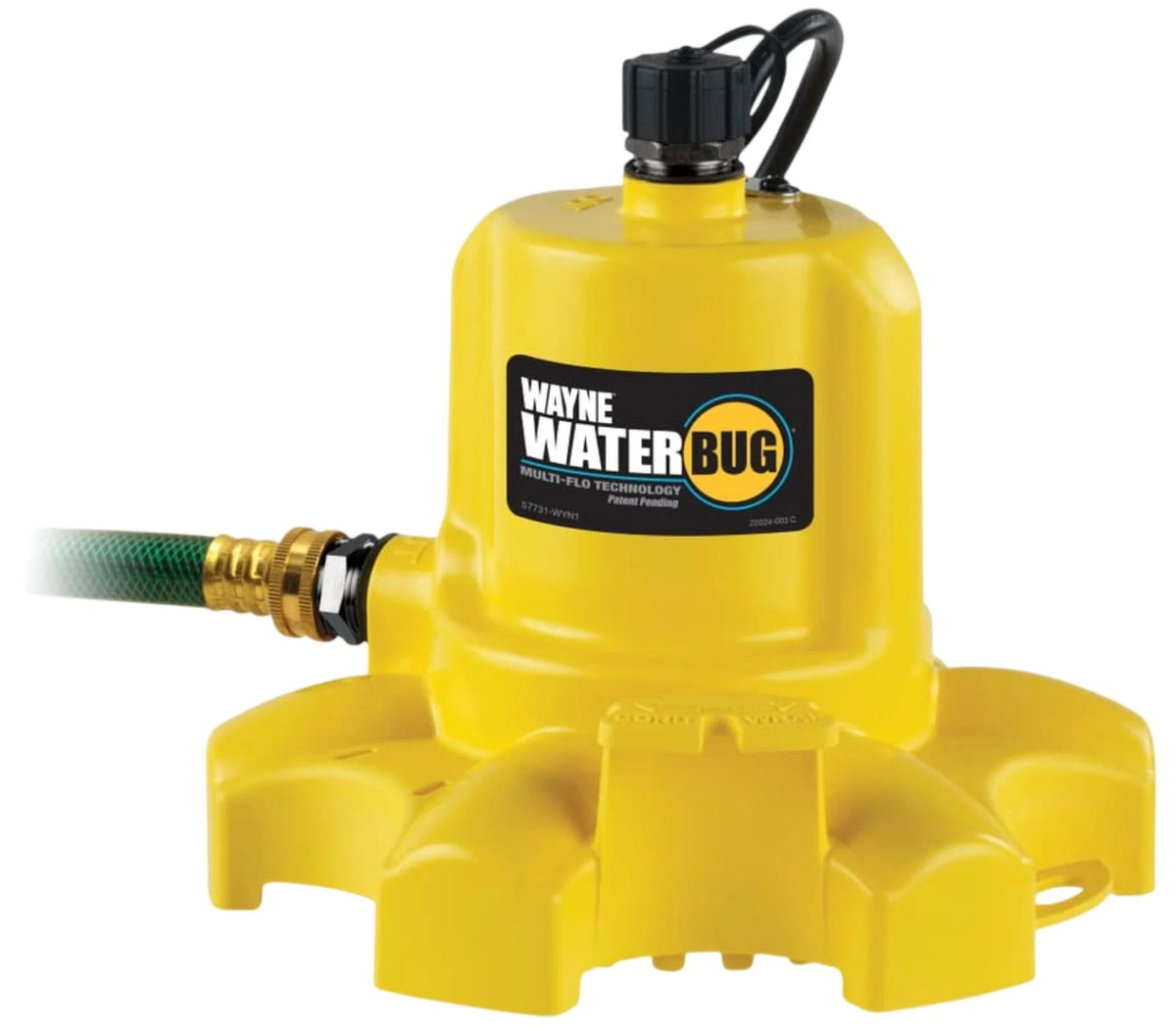 WaterBUG Submersible Pump for Wayne (1/6 HP, 1350 GPH)