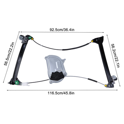 Front Driver Power Window Regulator for Volkswagen Beetle (2003–2011) 1Y0837461F, 1Y0837461B, 740-084