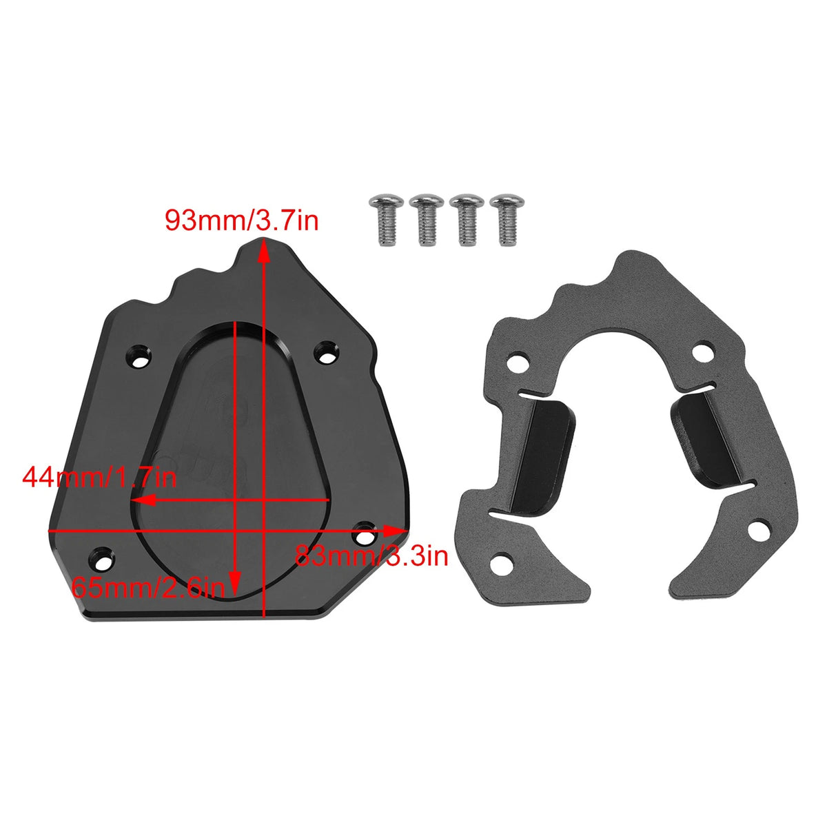 Kickstand Enlarger Plate Pad for Tiger 1200 (2022–2023) KSP-208-BLK