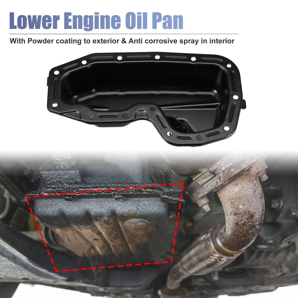 Engine Oil Pan No. 5184407AF for Dodge Durango (2011–2023) & Ram 1500 (2013–2018)