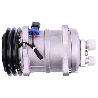 2X 12V A/C Compressor for Bobcat S160 S185 S205 T180 T190 (7023582, 7136676)