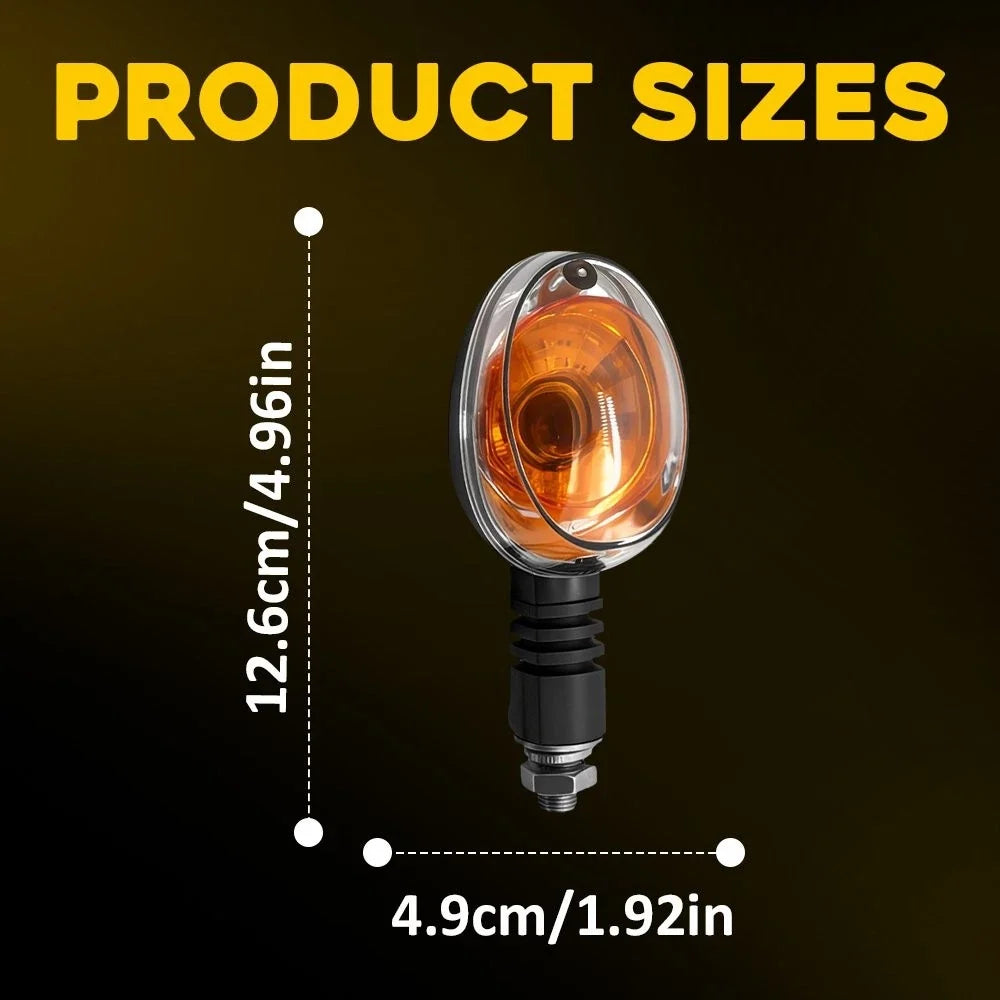 2X Amber Turn Signal Light for Buell Blast (2000–2010) X1 (1999–2002)