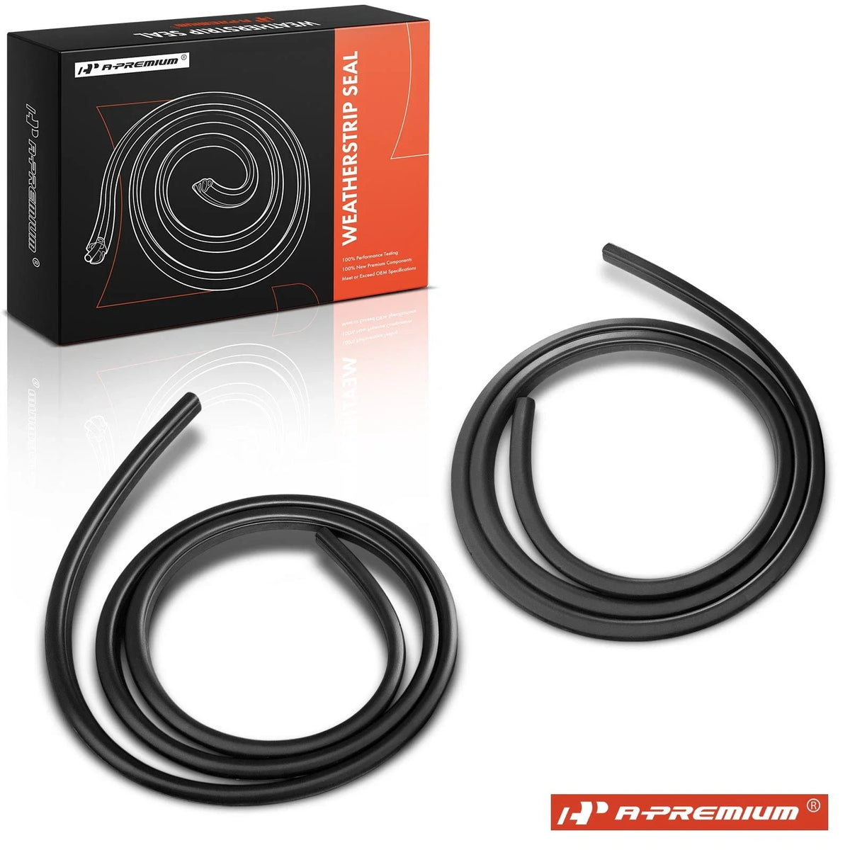 2X Rear Door Weatherstrip Seal for Nissan Sentra
