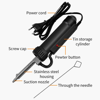 Automatic Tin Sucker Vacuum Soldering Pump 30W for Automotive