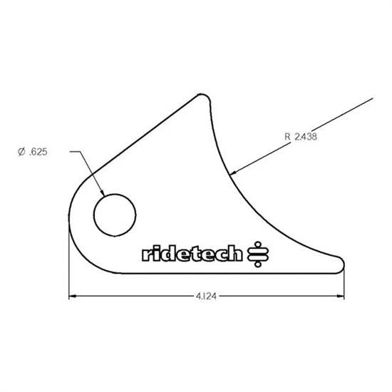 Large Rear Tab for Ridetech Tri Link (90000144)