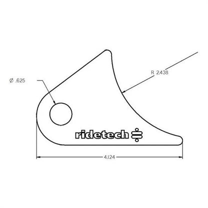 Large Rear Tab for Ridetech Tri Link (90000144)