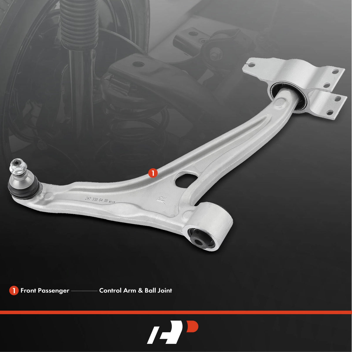 Front Right Control Arm w/ Ball Joint Assembly for Mercedes-Benz W177 (2019–2023) - 2473305300, 2472207502
