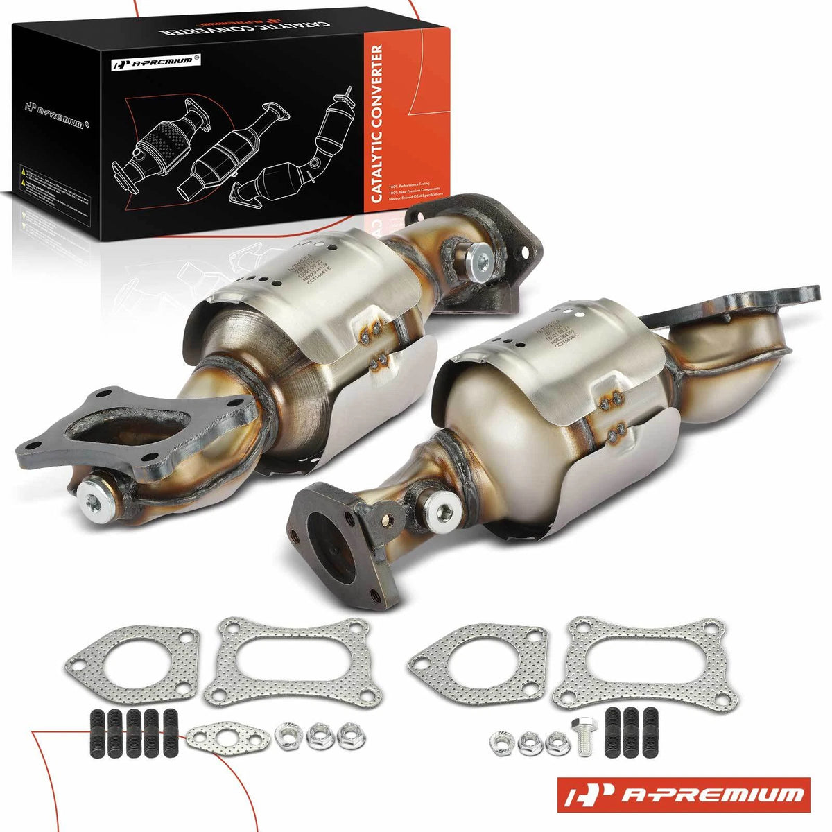 2X Front Catalytic Converter for Honda Accord (2008–2017) 40923, 40924, 641334, 641413