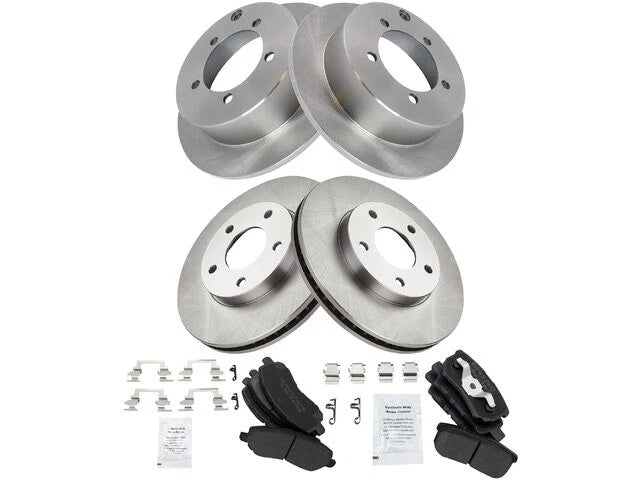Brake Pad and Rotor Kit for Mitsubishi Lancer (2004–2006) 22311QVJC