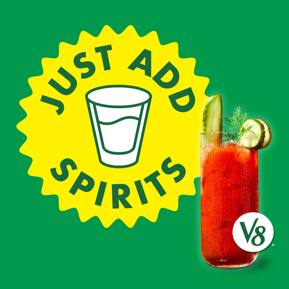 V8 Grillo's Pickles Dill Pickle Bloody Mary Mix 8 fl oz (Pack of 6)