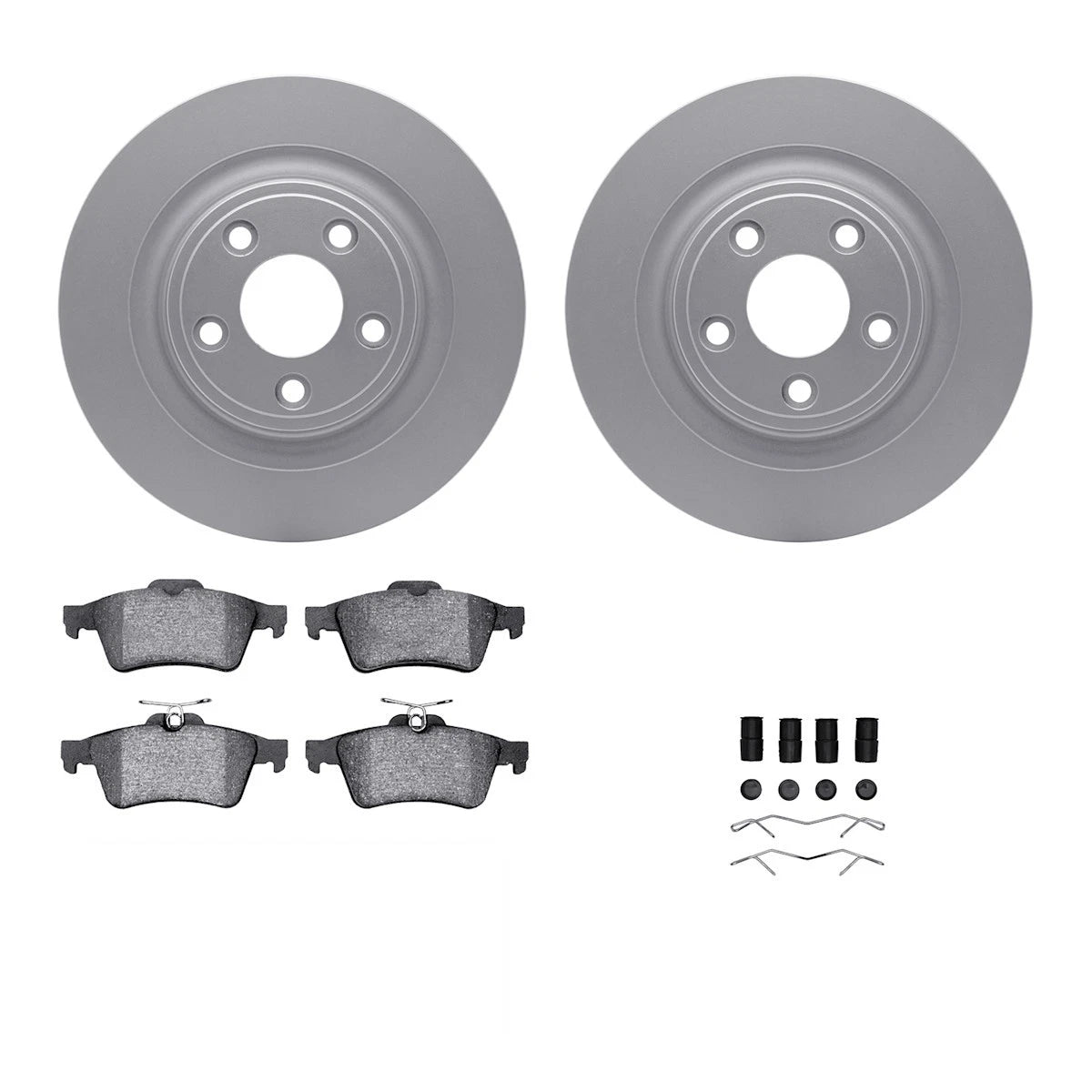 2X Brake Disc and Pad Kit for Jaguar S-Type (2006–2008) WDWH1-20007