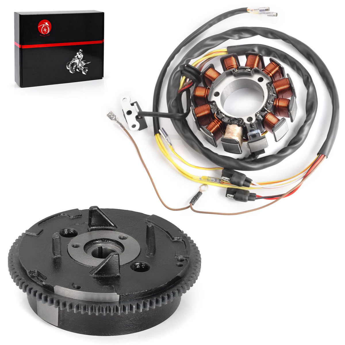 Stator with Flywheel Rotor for Polaris Scrambler 500 (2000–2002) 3086984 3086983 3086819 3087166 3084978