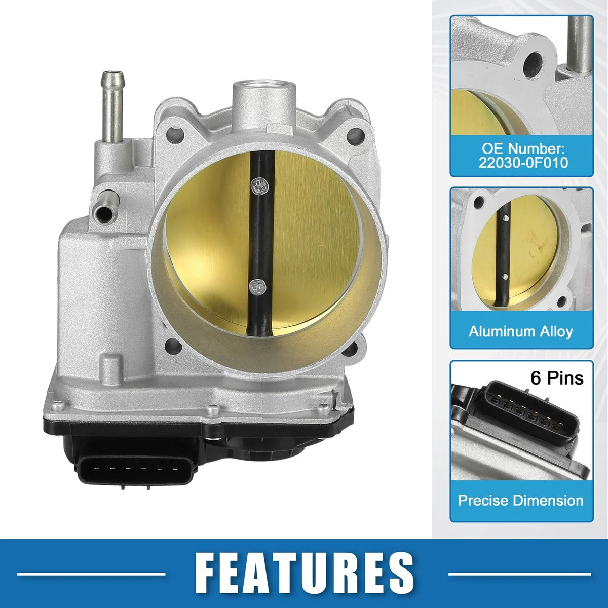 Throttle Body Actuator No.22030-0F010 for Toyota 4Runner 4.7L V8 (2005–2009)
