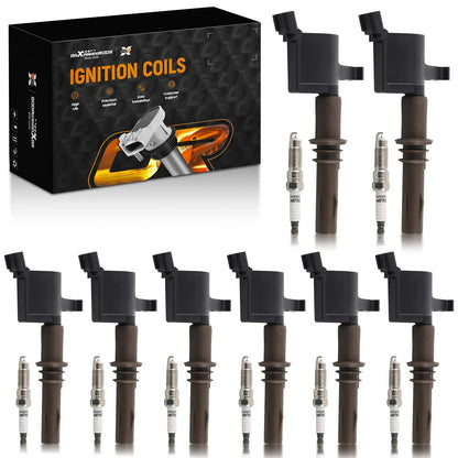 Pack of 8 Ignition Coils + Spark Plugs for Mercury Mountaineer (2008–2010)