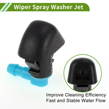 Windshield Washer Nozzle Set of 2 with Y Hose Connector for Honda Odyssey 