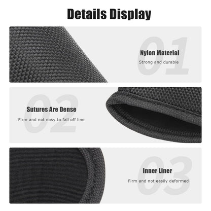 Flashlight Holster for Duty Belt, Open Top D Cell (1 Pack) - Black
