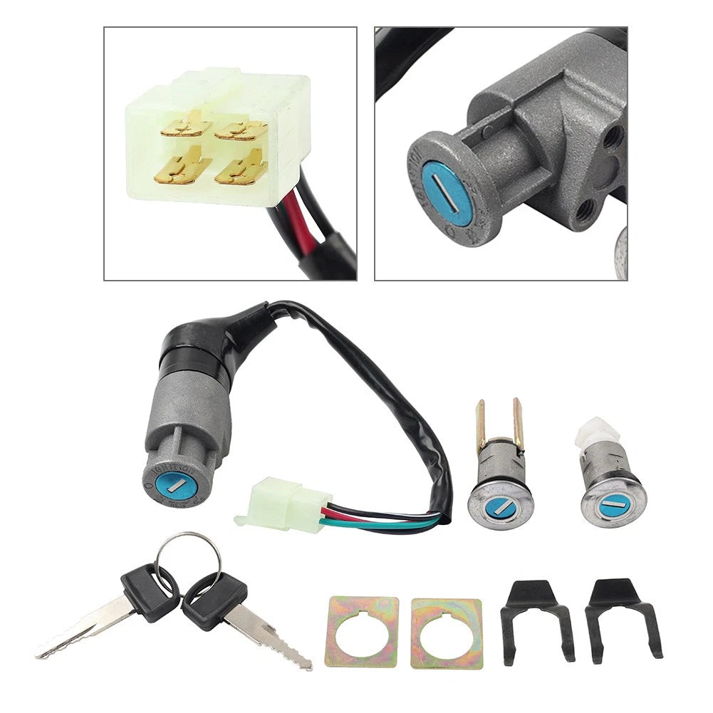 Ignition Switch Lock Set w/ 2 Keys for Honda Elite 80 CH80 (1985–2007)