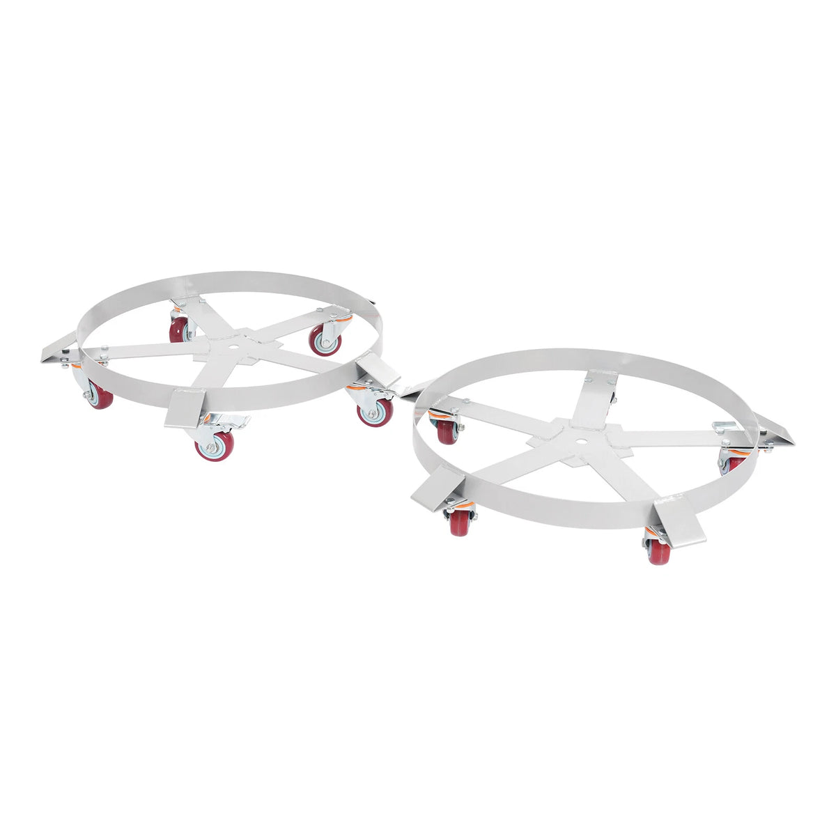 2X 55 Gallon Drum Dolly Cart 1200 lbs Heavy Duty with Wheels
