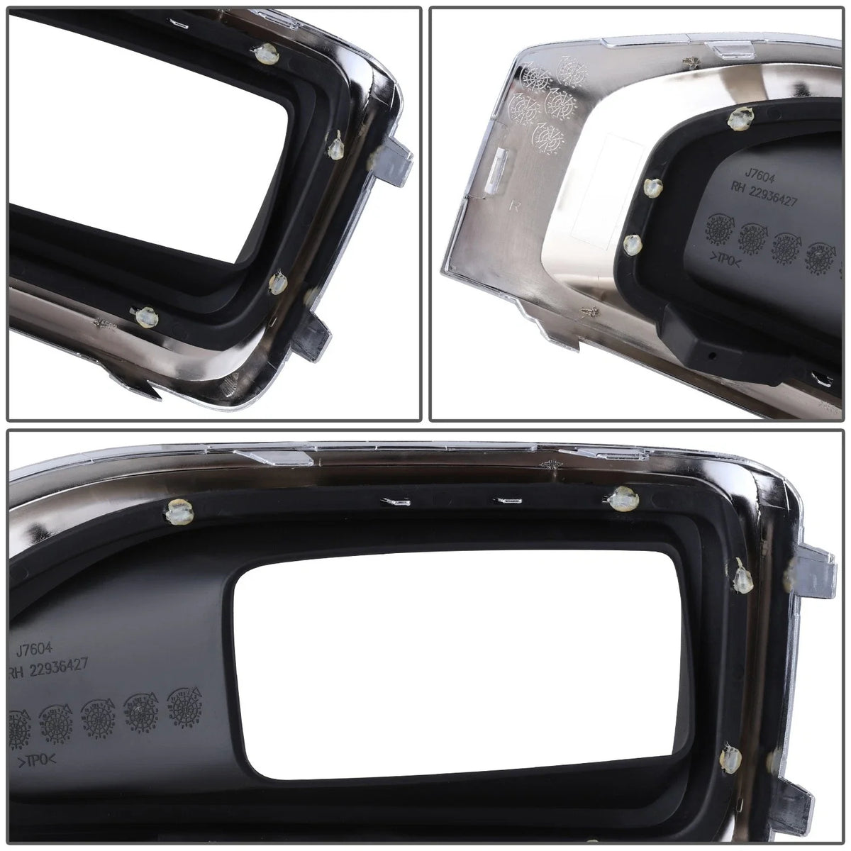 Chrome Fog Light Bezel Cover for GMC Yukon XL (2015–2020)