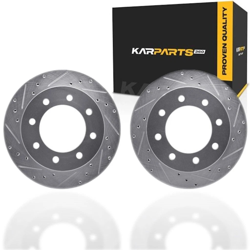 Drilled and Slotted Rotors for Chevy Silverado 3500 (2004–2010) ALX-PAU-DF-7212-48012-CLA2