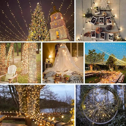 200 LED String Lights for Christmas Tree (Indoor/Outdoor)