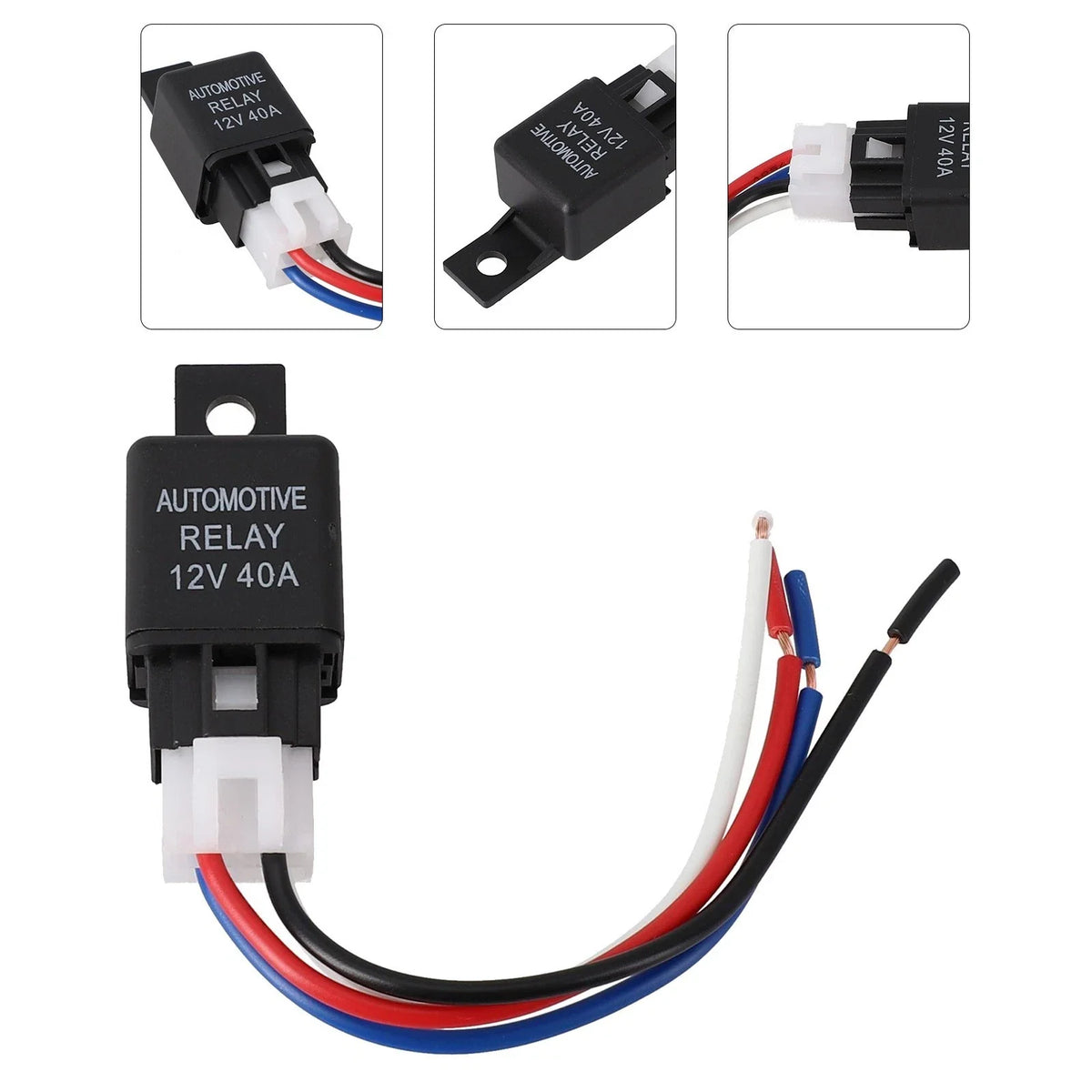 4 Pin SPST Relay for Automotive Van Boat Bike (12V, 40A)