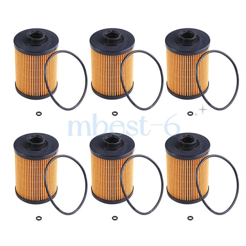 6X Fuel Filter 8982402800 WF10537 for Isuzu Engine 4LE2T 4LE2X