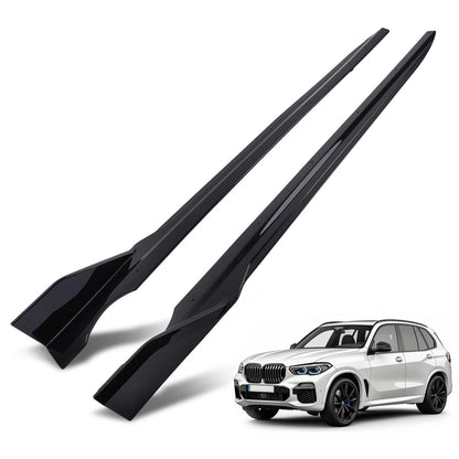 L&R Side Skirt for BMW X5 G05 M Sport (2019–2025) ABS Black Extension Panel