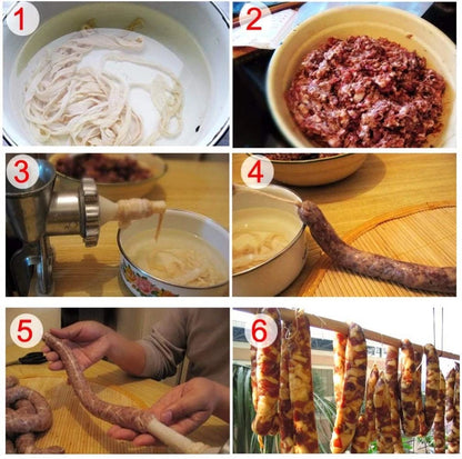 Set of 3 Plastic Sausage Stuffing Tubes for Manual Stuffer