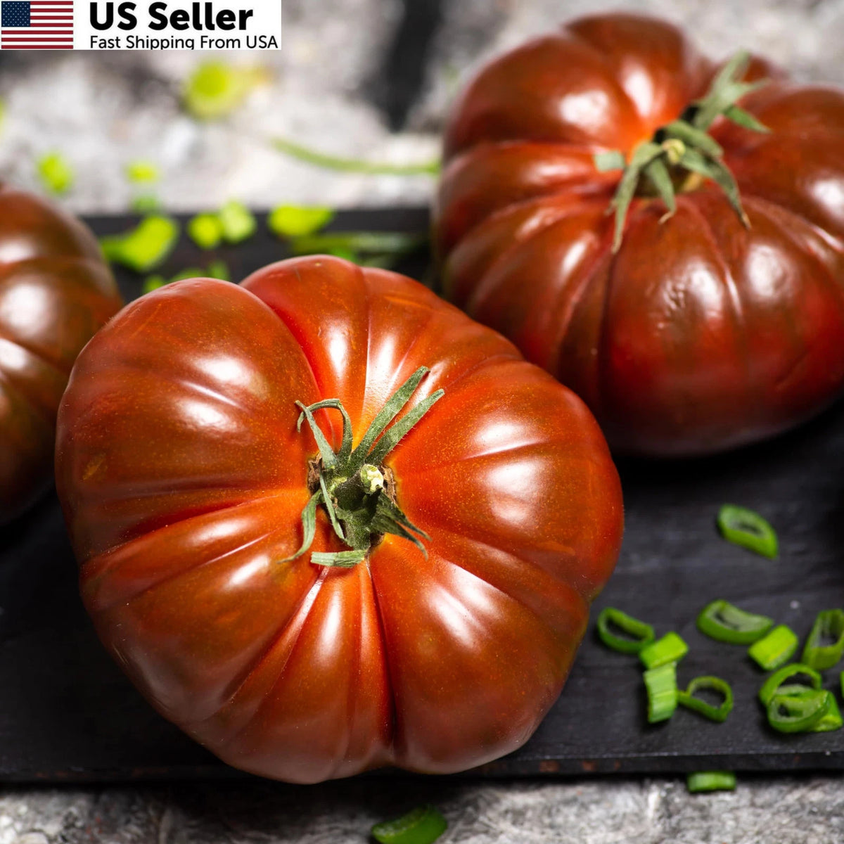 Purely Organic Tomato Seeds for Cherokee Purple (Approx 75 Seeds)