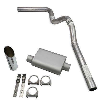 3" Exhaust Kit for Chevy GMC 1500 (1999–2006) - 2 Chamber, Slash Tip