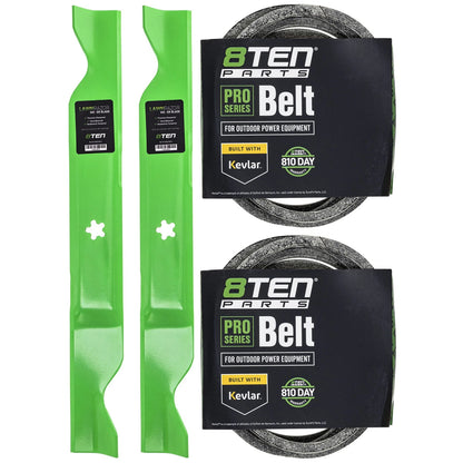 Mower Blades & Deck Belt Kit for Jonsered YT46 (LT2320A2 LT2223A2) 21546607 405143 584453101 7133156