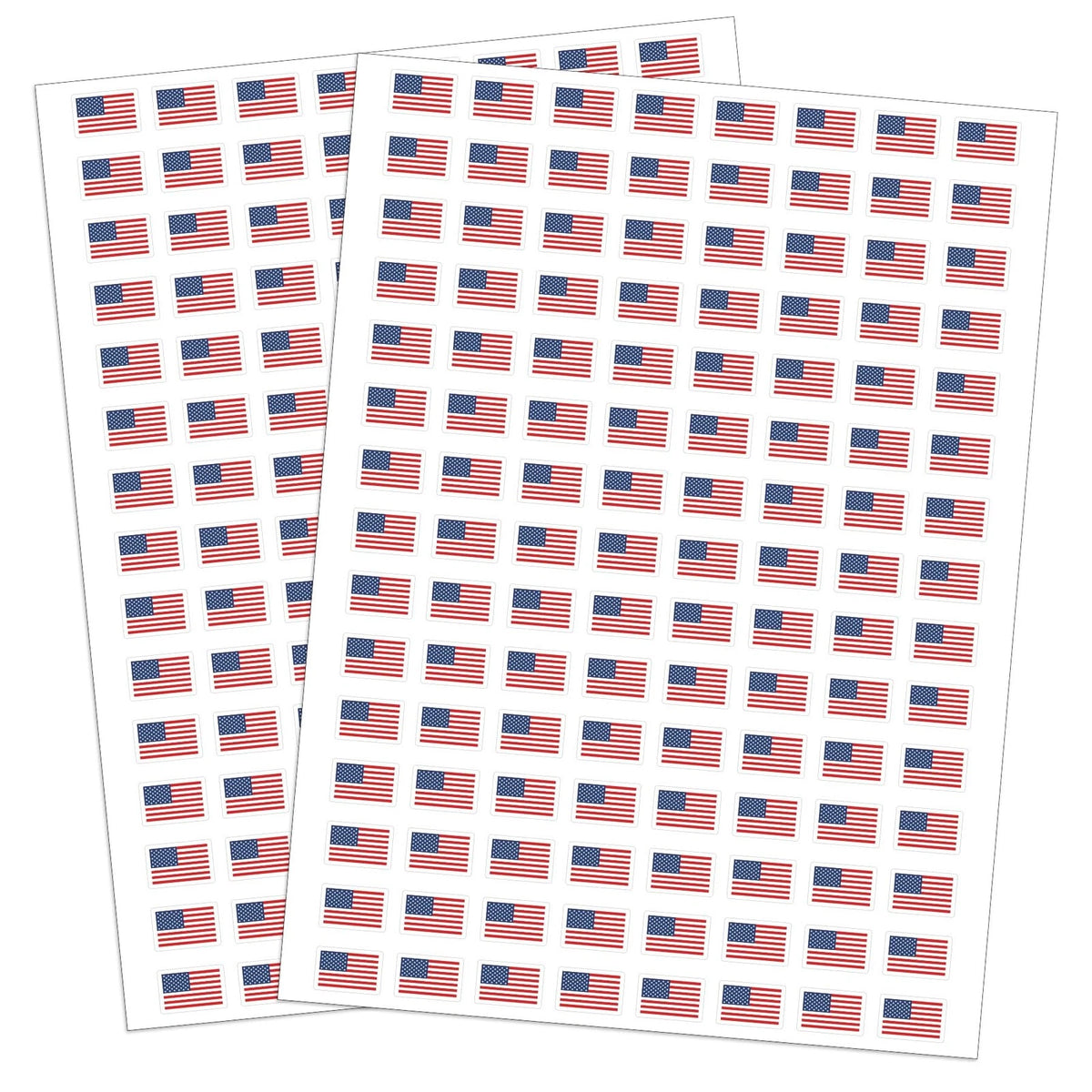 2400 Pcs Mini Sticker Paper Decals for 4th of July (0.5 in, White)