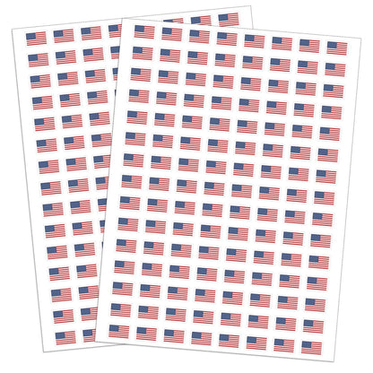 2400 Pcs Mini Sticker Paper Decals for 4th of July (0.5 in, White)