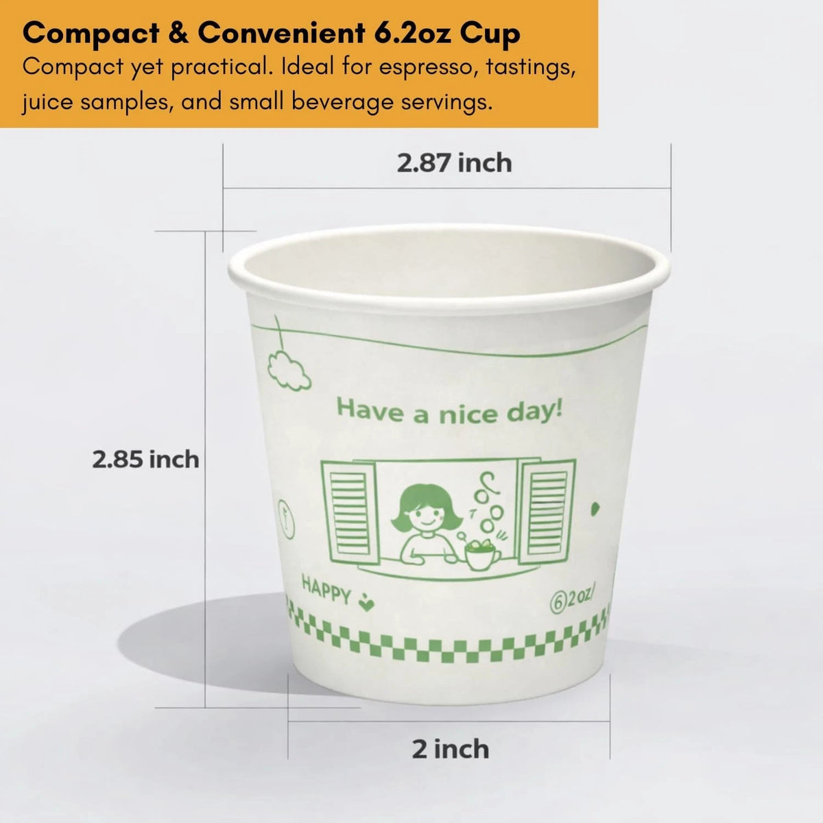 300 Count Paper Cups for Hot & Cold Drinks