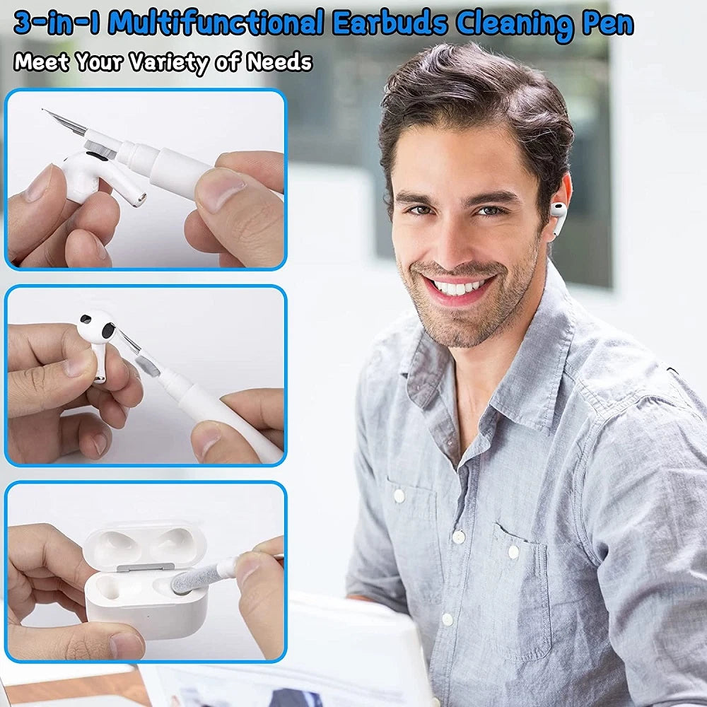 Cleaning Pen for AirPods Pro 1 2 (Earphones Cleaner Kit, Soft Brush)