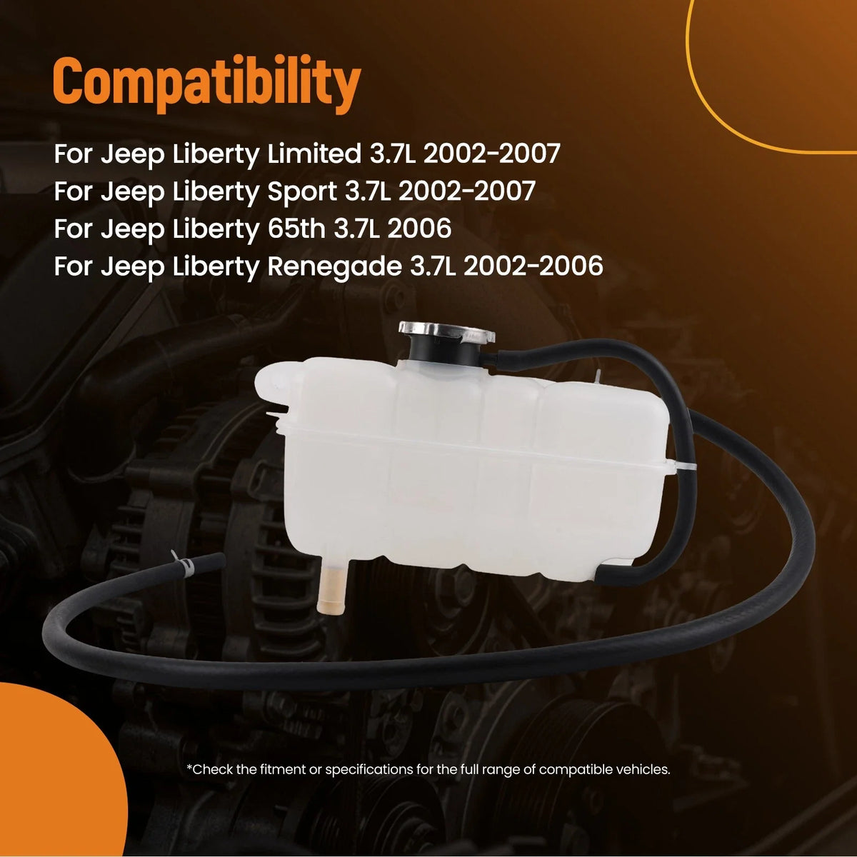 Coolant Overflow Tank for Jeep Liberty (2002–2007) CY0716471 V330228