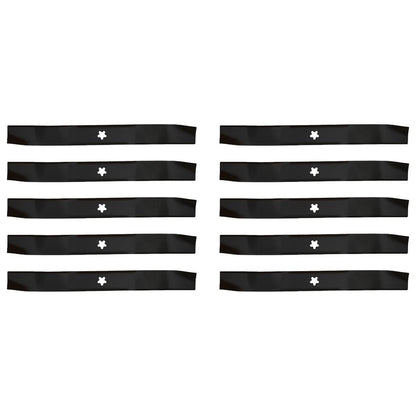 Mulching Lawn Mower Blade for John Deere (Fits LAB50-0104) - Set of 10