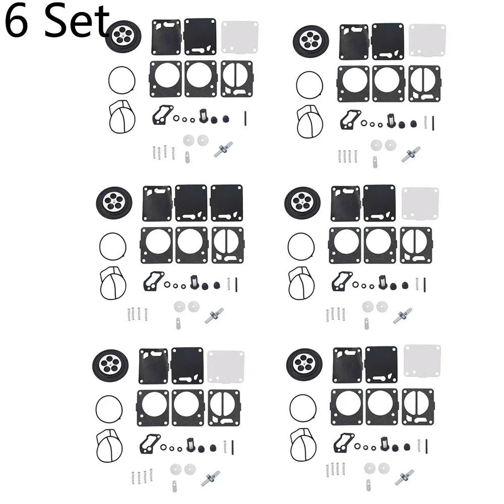 Set of 6 Carburetor Gasket Repair Kit for SeaDoo 650 717 787 800 (1996–2003)