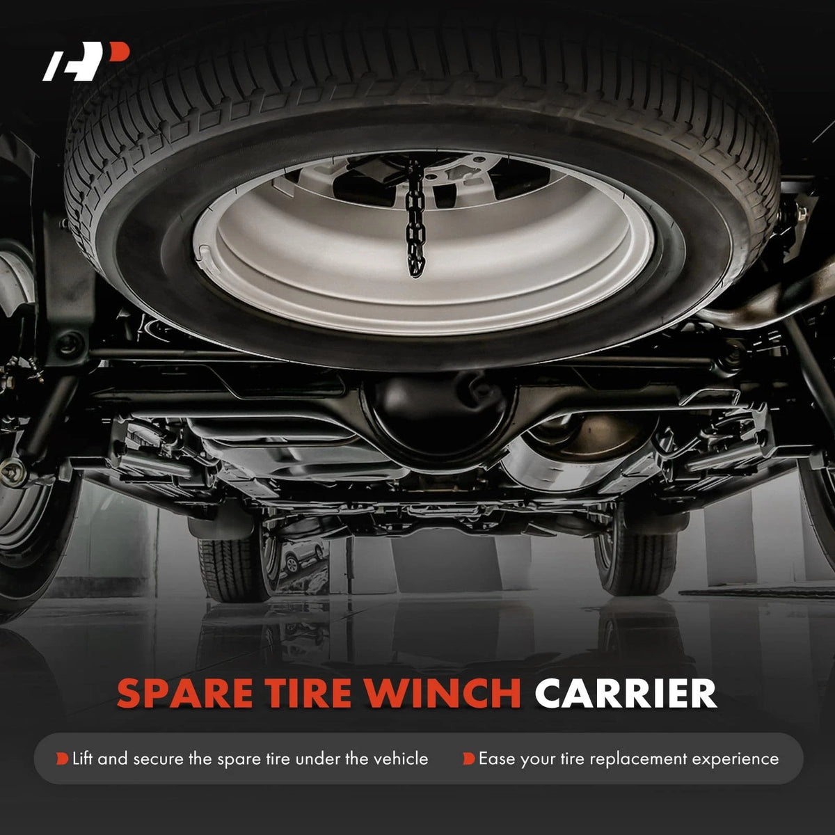 Spare Tire Hoist Winch Carrier for Chevy