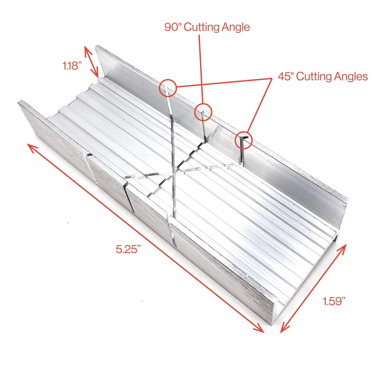 6-Inch Metal Mitre Box Set for Precision Cutting